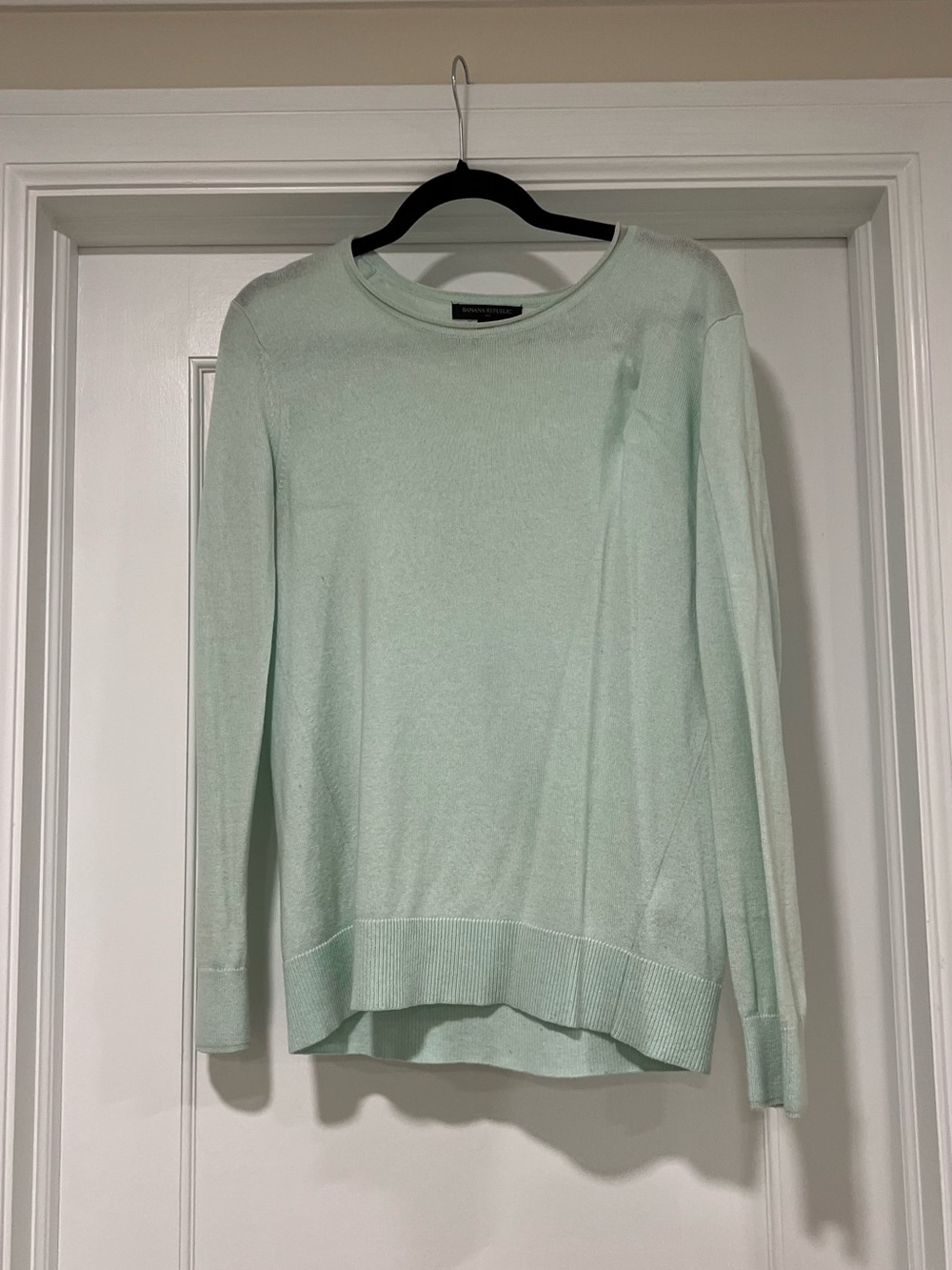 Banana Republic Pale Mint Crewneck Sweater